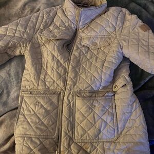 Tommy Hilfiger Beige Quilted Puffer Jacket